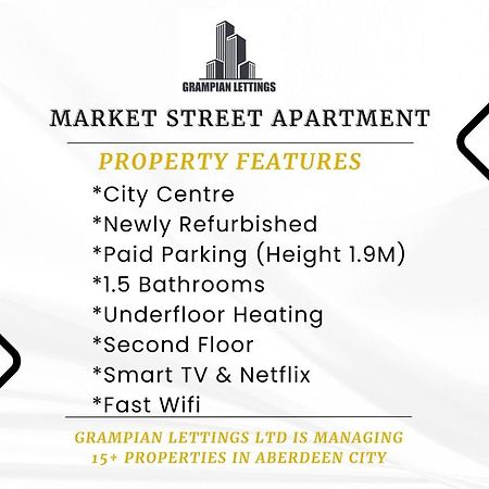 Market Street Apartments ✪ Grampian Lettings Ltd Aberdeen Zewnętrze zdjęcie